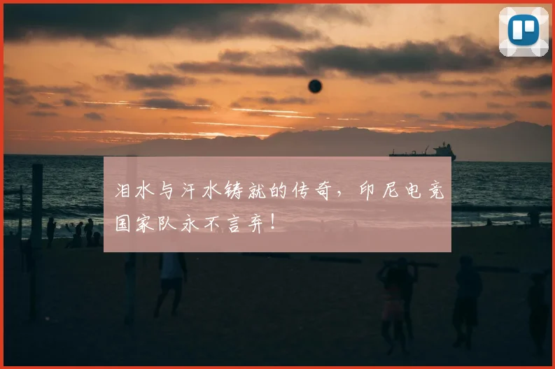 泪水与汗水铸就的传奇，印尼电竞国家队永不言弃！